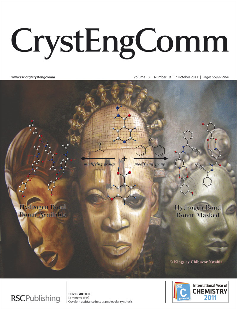 ... Issue 19 is a lovely image showing isoniazid on a back ground painting of African masks. We asked the author of the paper, Andreas Lemmerer, ... - CE013019_ofc_800