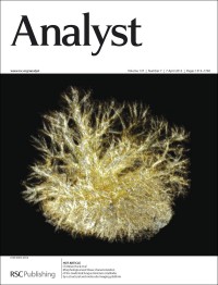 Analyst, 2012, Vol. 137, Issue 7, inside front cover, feat. work from Christian Huck
