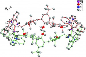 Dinuclear Ag(I) metallamacrocycles of bis-N-heterocyclic carbenes bridged by calixarene fragments: synthesis, structure and chemosensing behavior 