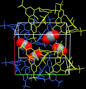 Crystallographic analysis of CO2 sorption state in seemingly nonporous molecular crystal of azacalix[4]arene tetramethyl ether exhibiting highly selective CO2 uptake