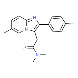 Chemical structure of zolpidem
