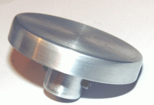 Chuck without adjustable clamps – samples mounted using a double-sided tape