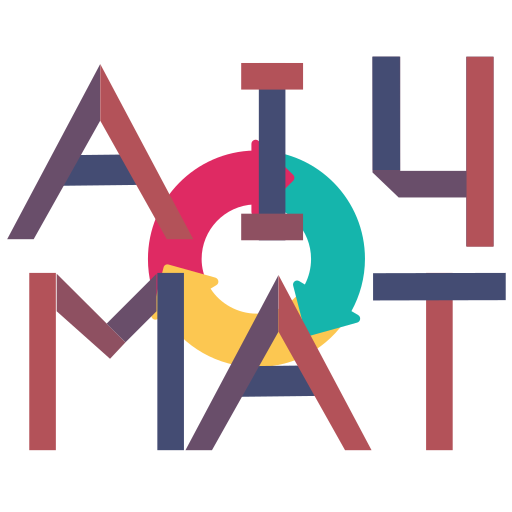 The AI for Materials Design logo