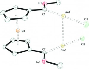 Fischer-type gold(I) carbene complexes stabilized by aurophilic interactions