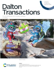Dalton Transactions outside front cover for vol 53, issue 10.