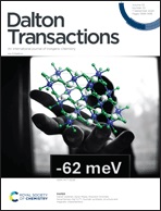 Dalton Transactions outside front cover for vol 53, issue 33.