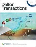 Dalton Transactions outside front cover for vol 54, issue 21.