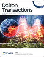Dalton Transactions outside front cover for vol 54, issue 29.