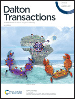 Dalton Transactions outside front cover for vol 55, issue 4.