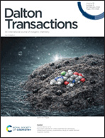 Dalton Transactions outside front cover for vol 55, issue 8.