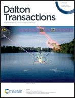 Dalton Transactions outside front cover for vol 55, issue 14.