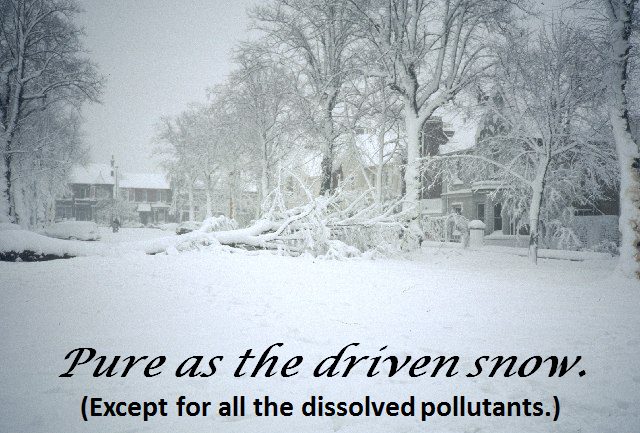 Pure as the driven snow?