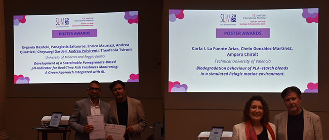 Prof. Barros-Velazquez with Left: Andrea Pulvirenti and Right: Amparo Chiralt