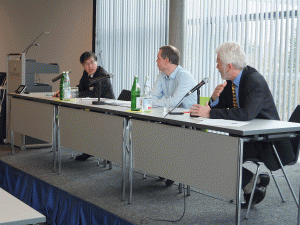 Kiyotaka Asakura, Niklas Nilius and Mike Bowker at Faraday Discussion 162
