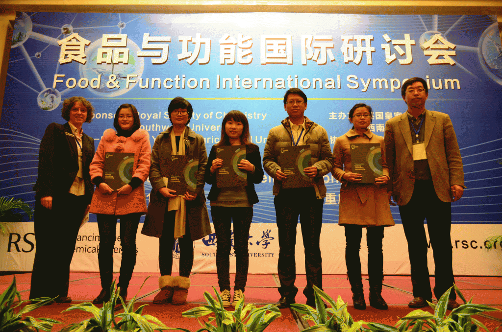 Chongqing Poster Prize winners at Food & Function Symposium