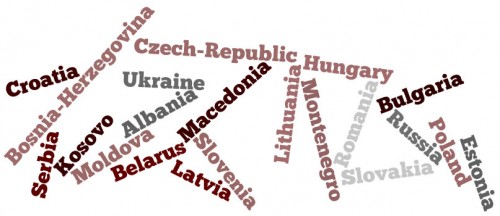 Names of the countries in Central and Eastern Europe (CEE)