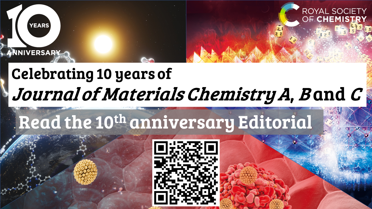 Welcome to the 10th Anniversary Issues! – Journal of Materials