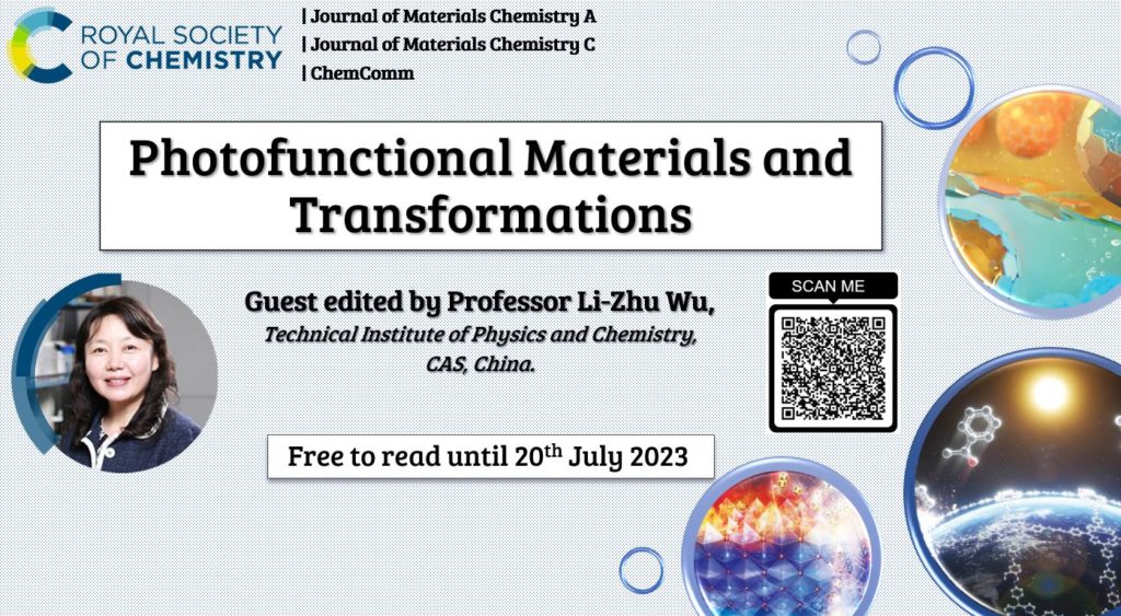 Photofunctional materials and transformations Guest edited by Professor