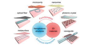 Graphical abstract image for Functionalizing nanophotonic structures with 2D van der Waals materials.