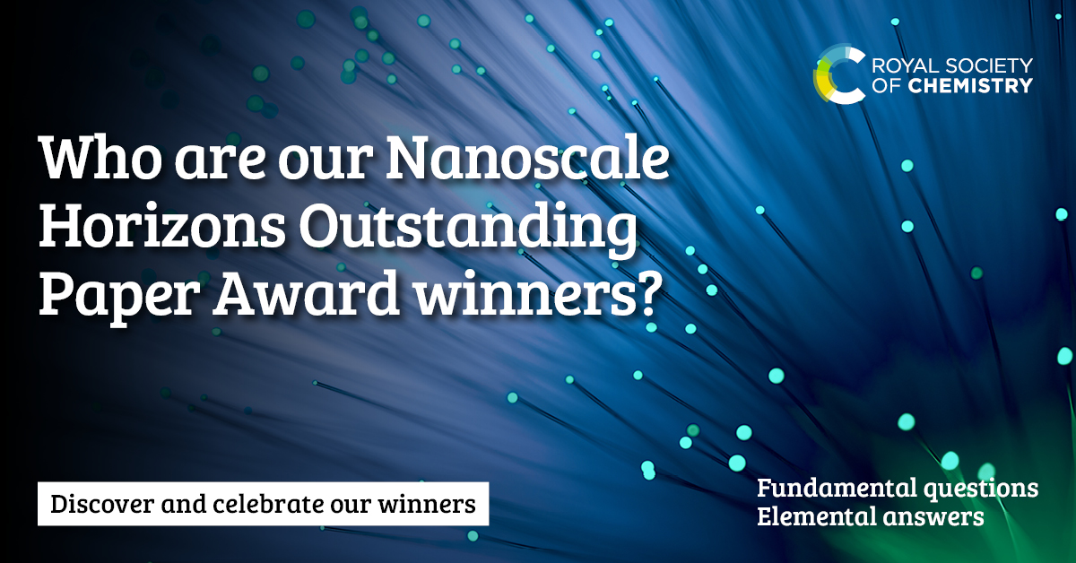 Nanoscale Horizons Outstanding Paper Award promotional graphic.