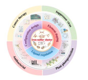 the graphical abstract image depicting a overview on the review on atomic-level design of biomimetic iron–sulfur clusters for biocatalysis