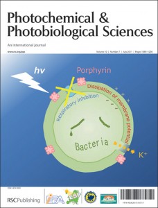 Continuous real-time monitoring of cationic porphyrin-induced photodynamic inactivation of bacterial membrane functions using electrochemical sensors