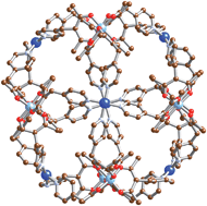A ligand possessing two orthogonal metal binding sites is designed to bind three-fold and four-fold symmetric metal ions in such a way as to form a cage.