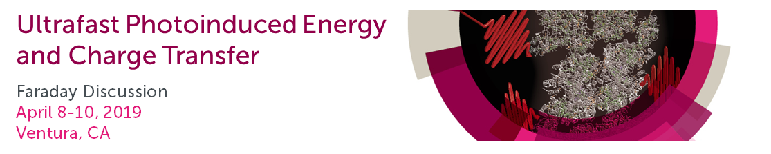 ultrafast photoinduced energy, charge transfer, faraday discussion, april 2019, ventura, california, ca