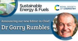 Announcing Garry Rumbles as Sustainable Energy & Fuels Editor-in-Chief