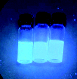 Photoluminescence of freshly prepared gels